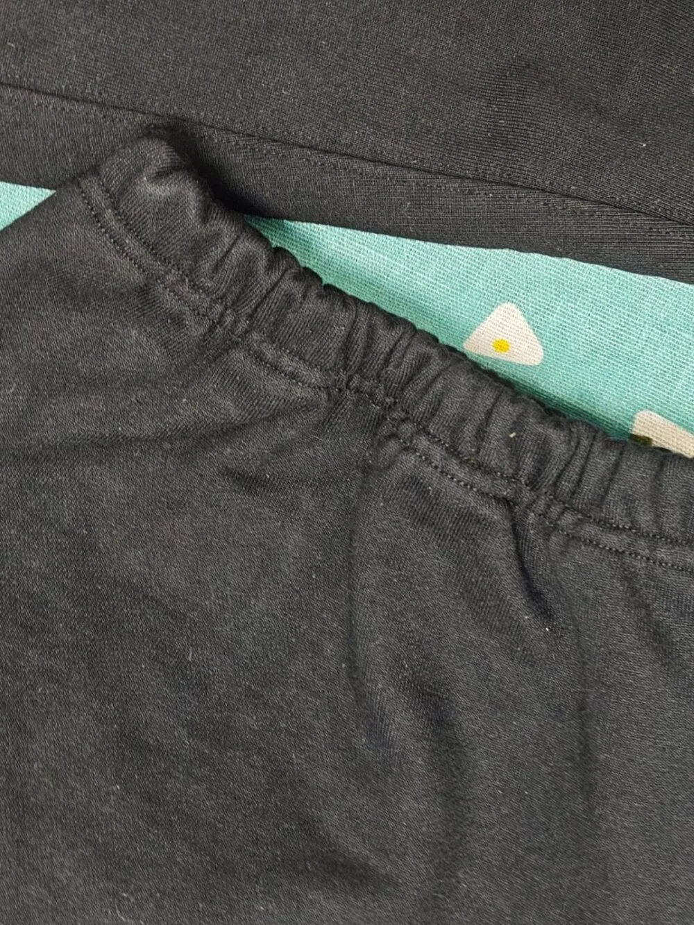 Supreme Black Sweatpants with Eagle Graphic and Tan & Blue Accents